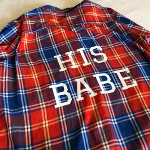 His babe flannel
